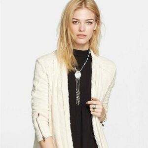 Free People In the Loop Beautiful Ivory oversized cardigan sweater Large